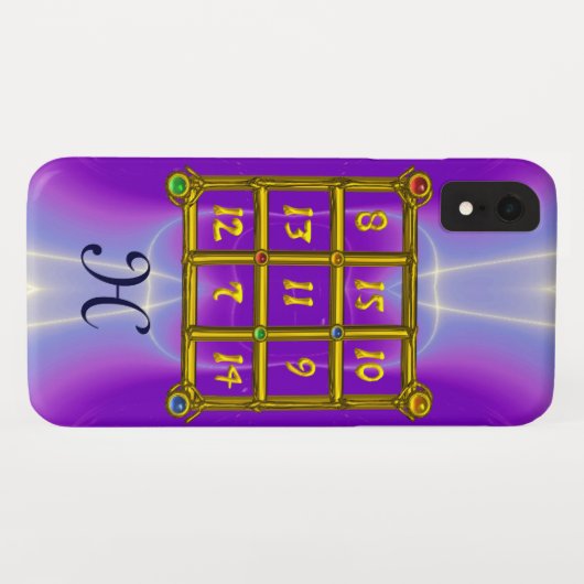 MAGIC SQUARE 33 MONOGRAM Roze Lila, Paars Case-Mate iPhone Case (Achterkant (horizontaal))