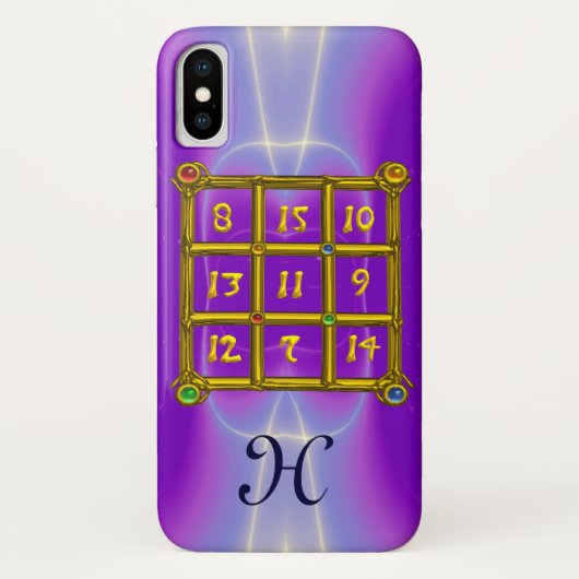 MAGIC SQUARE 33 MONOGRAM Roze Lila, Paars Case-Mate iPhone Case (Achterkant)