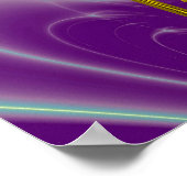 MAGIC SQUARE 33, Paars blauw Poster (Hoek)