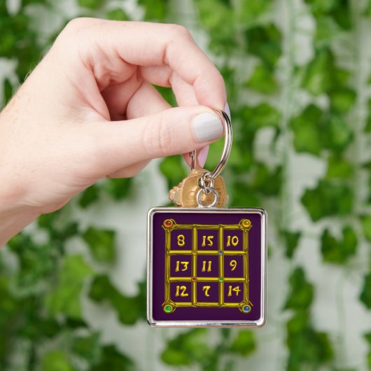 MAGIC SQUARE 33, Paars Sleutelhanger (Hand)