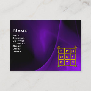 MAGIC SQUARE 33, Paars zwart Visitekaartje