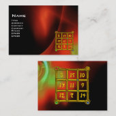 MAGIC SQUARE 33, Red Green Black Visitekaartje (Voorkant / Achterkant)