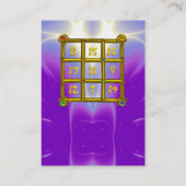 MAGIC SQUARE 33, Roze, Violet Paars Visitekaartje (Achterkant)