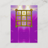 MAGIC SQUARE 33, Roze, Violet Paars Visitekaartje (Achterkant)