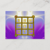 MAGIC SQUARE 33 Ultra Violet Paars Fractal Waves Visitekaartje (Achterkant)