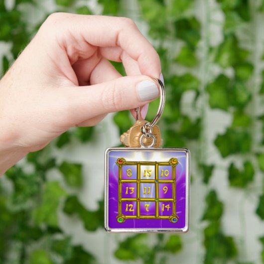 MAGIC SQUARE 33, Violet Paars Sleutelhanger (Hand)