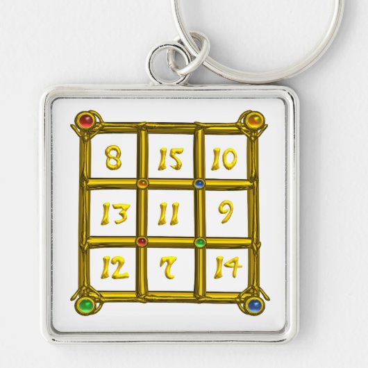 MAGIC SQUARE 33, wit Sleutelhanger (Voorkant)