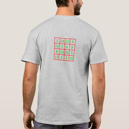 Magic square Men's T-shirt (Achterkant)