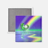 Magic St. Patrick's Day Heart Magneet (Voorkant / Achterkant)