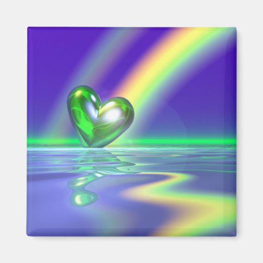 Magic St. Patrick's Day Heart Magneet (Voorkant)