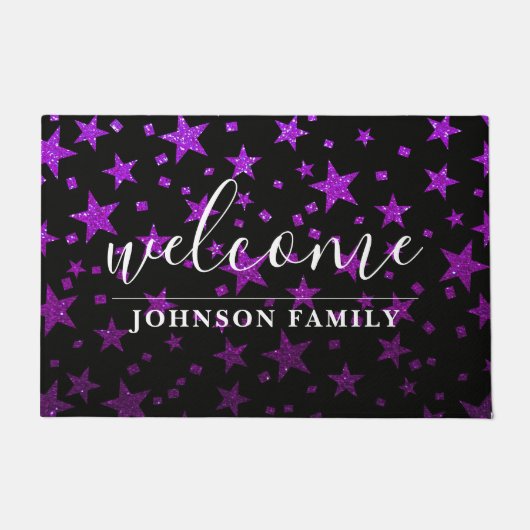 Magic Star Galaxy Glitter Docer Classroom School Deurmat (Voorkant)