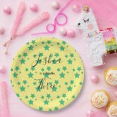 Magic Star verjaardagscène Groene Gele Circus Part Papieren Bordje (Feest)