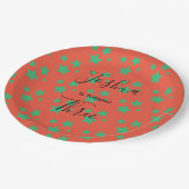 Magic Star verjaardagscentrum Groen Oranje Circus  Papieren Bordje (Gekanteld)