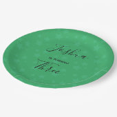 Magic Star verjaardagsfeest Groene Circus Partij Papieren Bordje (Gekanteld)