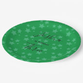 Magic Star verjaardagsfeest Groene Circus Partij Papieren Bordje (Gekanteld)