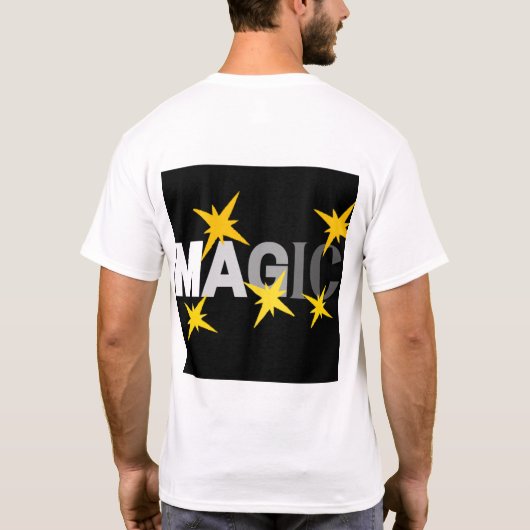 Magic Stars wit T-shirt | Z-DESIGN (Achterkant)