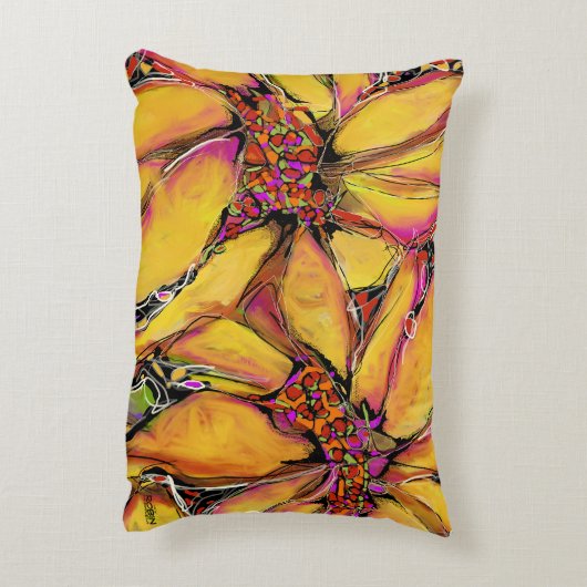 "Magic Sunflower" accent kussen (Achterkant (Verticaal))