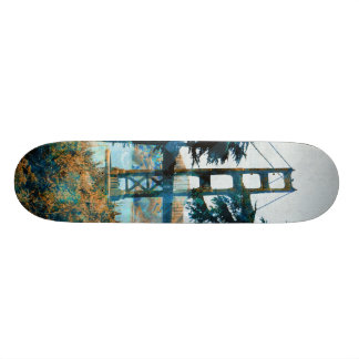 Magic Sunset Bridge Blue_oranje Persoonlijk Skateboard
