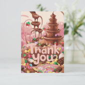 Magic Sweet Chocolate bedankkaart (Staand voorkant)