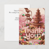 Magic Sweet Chocolate bedankkaart (Voorkant / Achterkant)