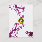 MAGIC SWIRL MONOGRAM topaas Visitekaartje (Achterkant)