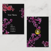 MAGIC SWIRL MONOGRAM topaz Visitekaartje (Voorkant / Achterkant)