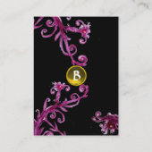 MAGIC SWIRL MONOGRAM topaz Visitekaartje (Achterkant)