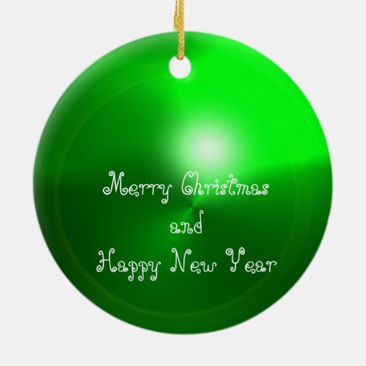 MAGIC SWIRLS FOTO TEMPLATE, Green Emerald Keramisch Ornament (Achterkant)