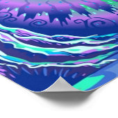 Magic Tale Blacklight Forest Background Poster (Hoek)