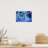 Magic Tale Blacklight Forest Background Poster (Keuken)