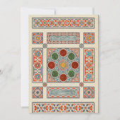 Magic Tapijt  Arabisch geometrisch patroon Feestdagenkaart (Voorkant)