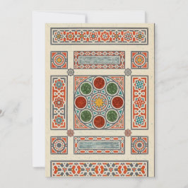 Magic Tapijt Arabisch geometrisch patroon Feestdagenkaart