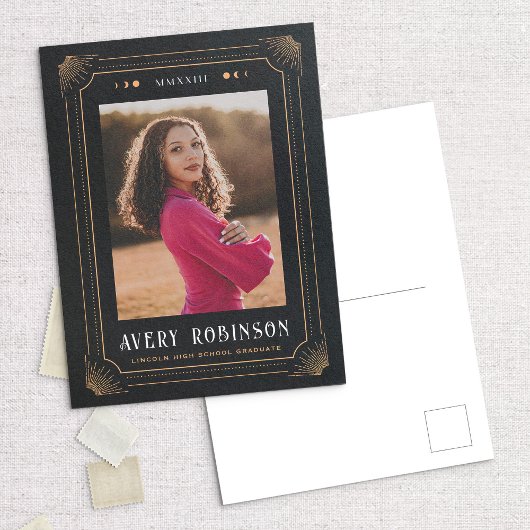 Magic Tarot Afstuderen Photo Announcement Briefkaa Briefkaart