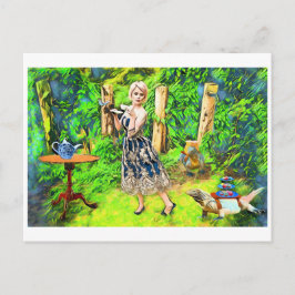 Magic Tea Party fantasievruchten Briefkaart