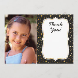 Magic thema foto verjaardag dank u kaart