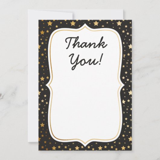 Magic thema verjaardag dank u kaart (Voorkant)