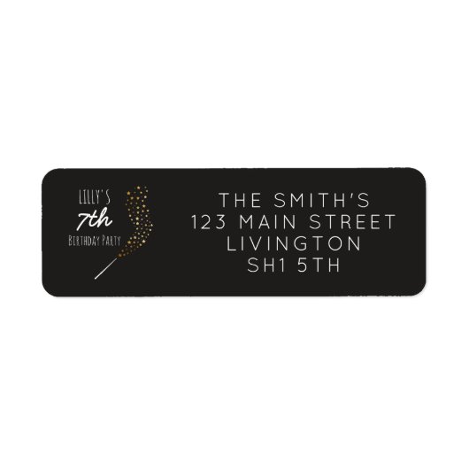 Magic Themed Party Retouradres Stickers (Voorkant)