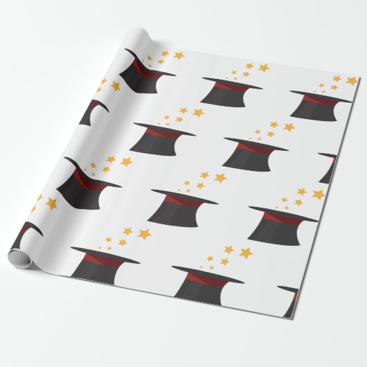 Magic Top Hat Cadeaupapier (Uitgerold)