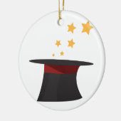 Magic Top Hat Keramisch Ornament (Links)