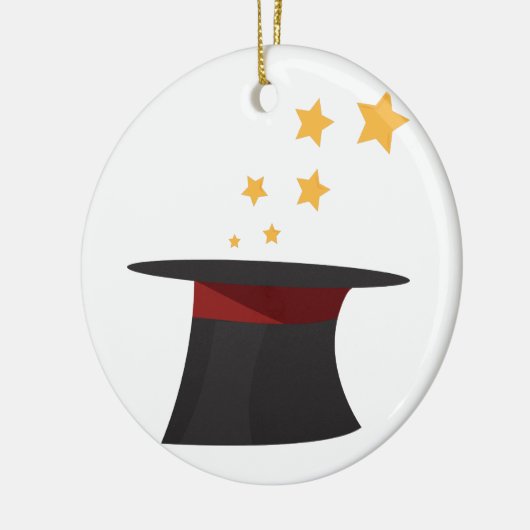 Magic Top Hat Keramisch Ornament (Links)
