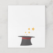 Magic Top Hat Plaatskaartje (Buitenkant ongevouwen)