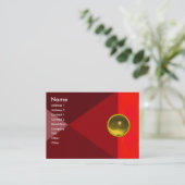 MAGIC TOPAZ, helder levendig rood roze geel Visitekaartje (Staand voorkant)