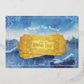 Magic Train Verjaardag uitnodiging (Achterkant)