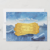 Magic Train Verjaardag uitnodiging (Achterkant)