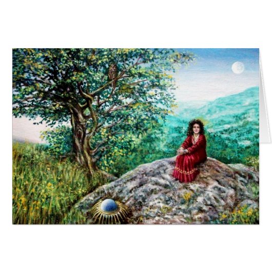 MAGIC TREE / Dawn in Green Wood and Lady in Red (Voorkant Horizontaal)