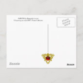 MAGIC TREE / Dawn in Green Wood and Lady in Red Briefkaart (Achterkant)