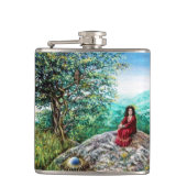 MAGIC TREE / Dawn in Green Wood and Lady in Red Heupfles (Voorkant)