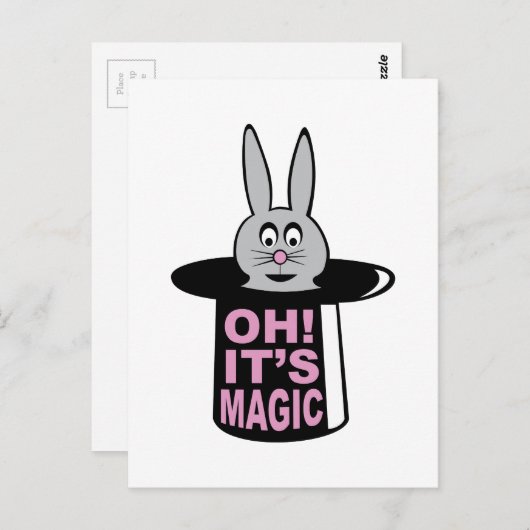 Magic Trick Briefkaart (Voorkant / Achterkant)