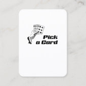 Magic Trick Pick A Card Slight of Hand Visitekaartje (Voorkant)