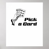Magic Trick Pick A Kaart Slight of Hand Poster (Voorkant)